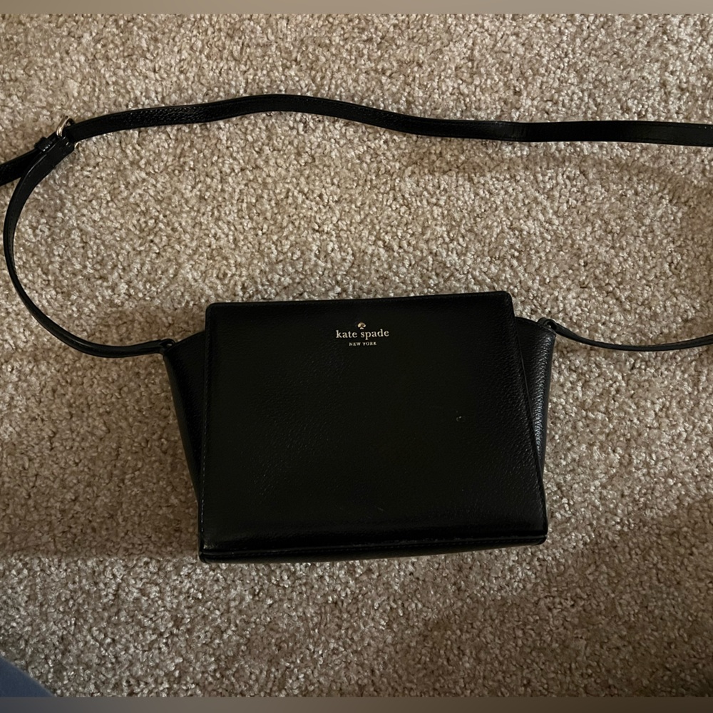 Kate Spade Black Leather Shoulder Bag